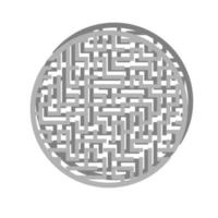 grand labyrinthe difficile. jeu pour enfants et adultes. casse-tête pour les enfants. énigme du labyrinthe. trouver le bon chemin. illustration vectorielle plane. vecteur