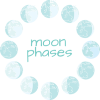 phases de lune vecteur