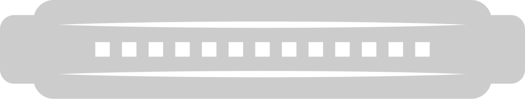 icône d'instrument de musique harmonica vecteur