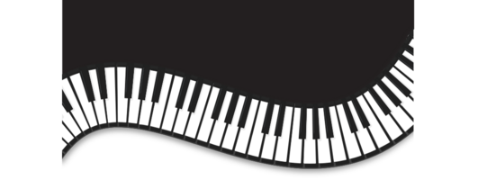 fond de piano ondulé vecteur