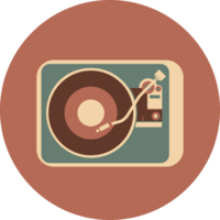 icône de l'instrument de musique vintage gramaphone vecteur