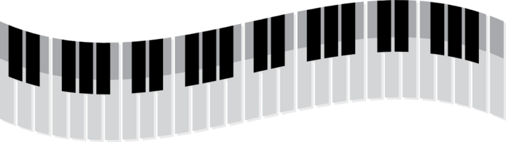 piano ondulé vecteur