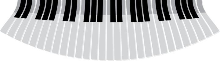 piano ondulé vecteur