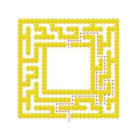 labyrinthe abstrait. jeu pour les enfants. casse-tête pour les enfants. énigme du labyrinthe. trouver le bon chemin. illustration vectorielle de couleur. vecteur