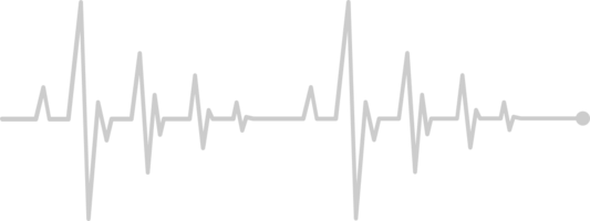 longue ligne du rythme cardiaque vecteur