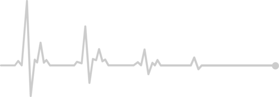 longue ligne du rythme cardiaque vecteur