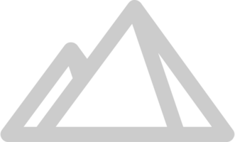 égyptien pyramides contour vecteur