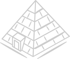 égyptien pyramides contour vecteur