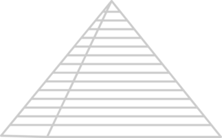 égyptien pyramides contour vecteur