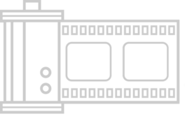 rouleau de film de caméra vecteur