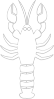 Homard contour vecteur