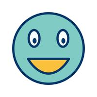 Riant Emoji Vector Icon