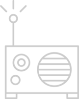 radio contour vecteur