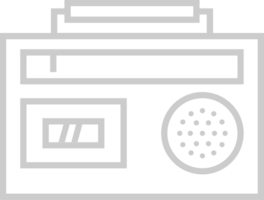 radio contour vecteur