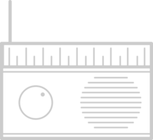 radio contour vecteur