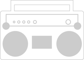 radio contour vecteur