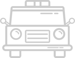 contour de voiture de police vecteur