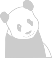 Panda moitié corps vecteur