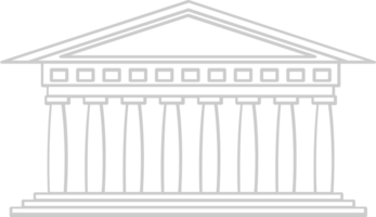 panthéon de rome vecteur