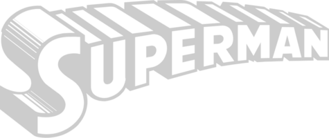 Superman typhographie vecteur