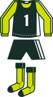 uniforme de football vecteur