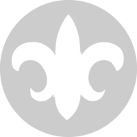 scout fleur de lis vecteur