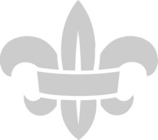 scout fleur de lis vecteur