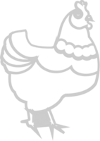 ferme animal poulet vecteur