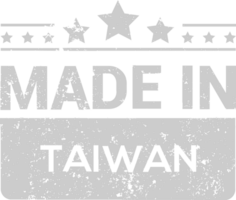 timbre fabriqué dans Taïwan vecteur