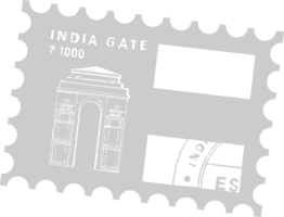 Publier timbre Inde vecteur