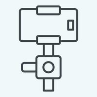 icône cardan stabilisateur. en relation à intelligent Accueil symbole. ligne style. Facile conception modifiable. Facile illustration vecteur