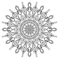 luxe mandala décoratif rond ornement pouvez être utilisé pour Ramadan modèle fleur Facile art, Indien puja Alpona, salutation carte, téléphone Cas imprimer, etc vecteur