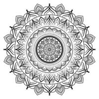 luxe mandala décoratif rond ornement pouvez être utilisé pour Ramadan modèle fleur Facile art, Indien puja Alpona, salutation carte, téléphone Cas imprimer, etc vecteur