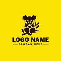 koala logo icône koala animal moderne minimaliste affaires logo modifiable vecteur