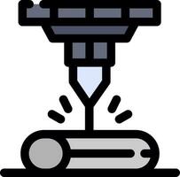 conception d'icône créative de faisceau laser vecteur