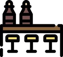 conception d'icône créative de table vecteur