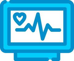 conception d'icône créative moniteur ecg vecteur