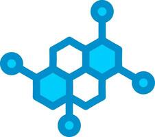 conception d'icône créative de molécule vecteur