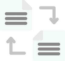 conception d'icône créative de transfert de fichier vecteur