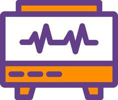 conception d'icône créative moniteur ekg vecteur