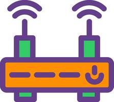 conception d'icône créative de routeur wifi vecteur