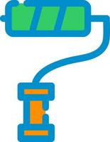 conception d'icône créative de rouleau de peinture vecteur