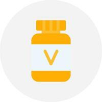 conception d'icônes créatives de vitamines vecteur