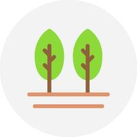 conception d'icônes créatives d'arbres vecteur