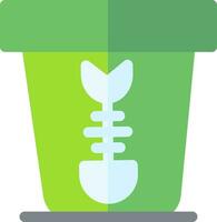 conception d'icône créative de déchets alimentaires vecteur