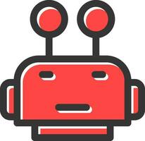 robot visage Créatif icône conception vecteur