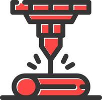 conception d'icône créative de faisceau laser vecteur