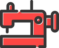 conception d'icône créative de machine à coudre vecteur