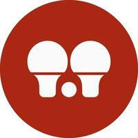 conception d'icône créative de ping pong vecteur