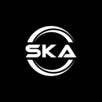 ska lettre logo conception, inspiration pour une unique identité. moderne élégance et Créatif conception. filigrane votre Succès avec le frappant cette logo. vecteur